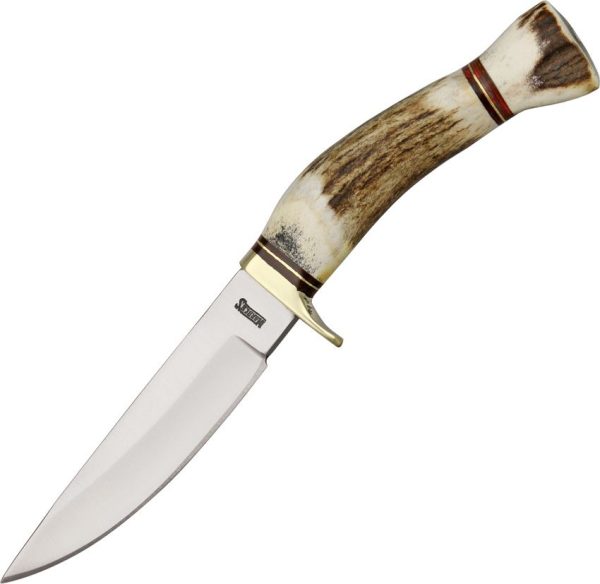 Marbles Sapling Hunter 4-Inch Stag Handle Fixed Blade