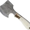 Marbles Damascus Hatchet Smooth Bone Fixed Blade Axe