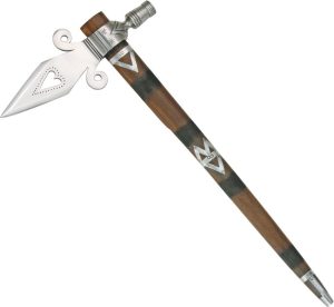 Windlass Spontoon Tomahawk Pipe 22" Brown Wood Handle