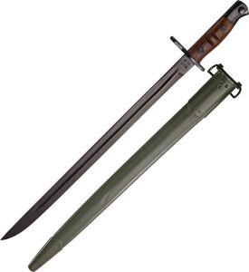 Windlass Enfield M-1917 Combat Knife 17" Black Steel Fixed Blade