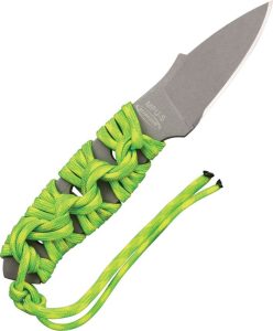 Mission MPU-A2 Fixed Blade - Neon Green Cord Wrap