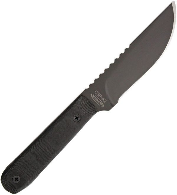 Mission CSP A2 Fixed Blade - Black G-10 Full Tang