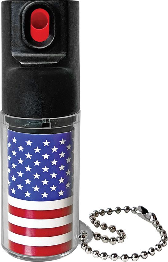 Mace Chameleon Pepper Spray Flag Keyring 3.5in