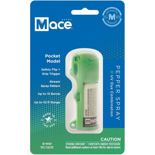 Mace Pocket Model Pepper Spray Green - 10% OC