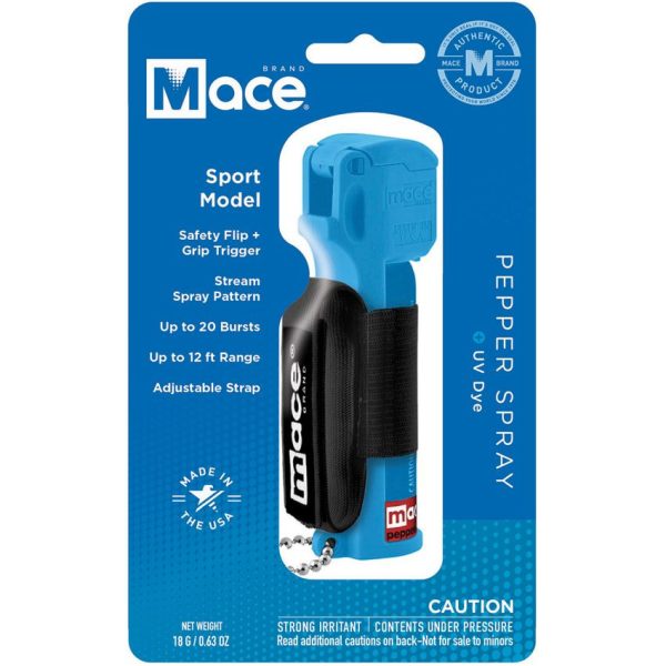 Mace Sport Model Pepper Spray Blue - 4.25in