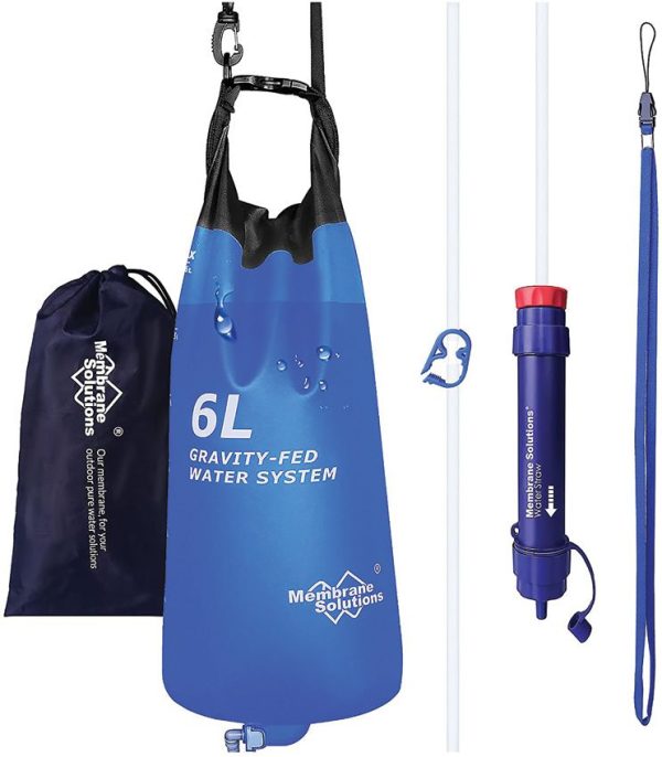 Membrane Solutions Gravity Water Filter Bag 6L