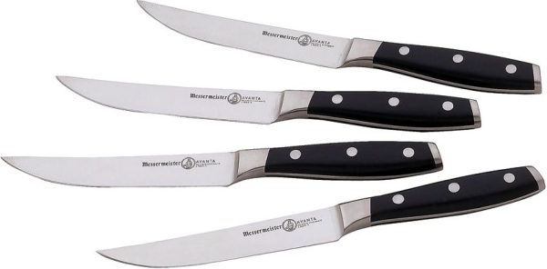 Messermeister Avanta Steak Knives Black POM Set