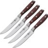 Messermeister Avanta Steak Knives Brown Pakkawood