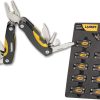 Lansky 10-in-1 Mini Tool Multi Tool Display Black Yellow Stainless