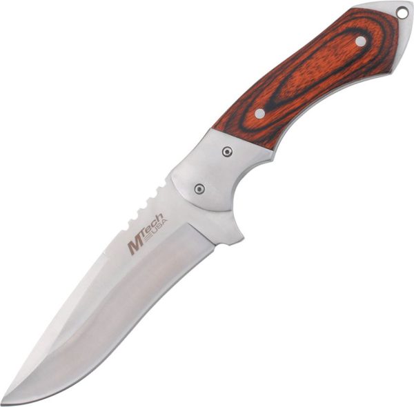 MTech Hunter Fixed Blade - Wood Handle 9 inches