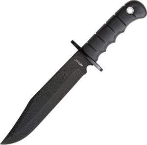MTech Bowie Fixed Blade - Black 440 Stainless 14in