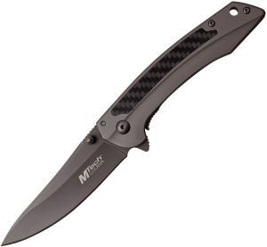 MT1013GY.jpg MTech Framelock A/O Gray - Carbon Fiber 4.5in