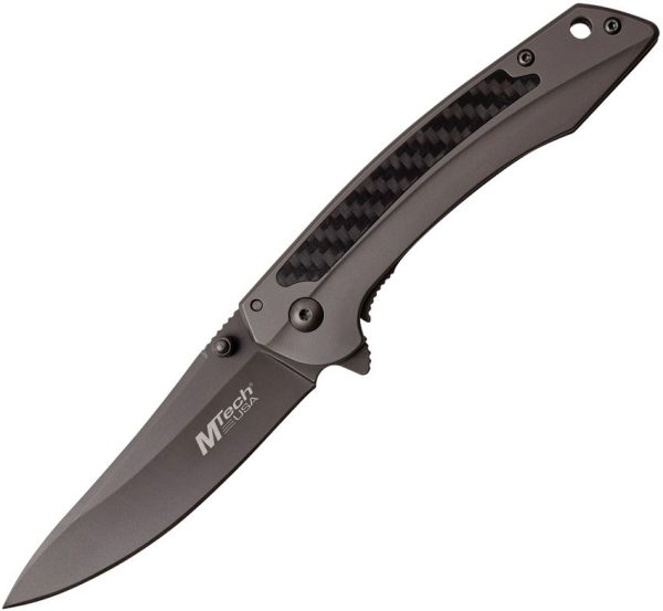 MT1013GY.jpg MTech Framelock A/O Gray - Carbon Fiber 4.5in
