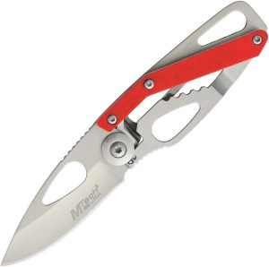 MTech Framelock Red - 3Cr13 Drop Point 3.5in