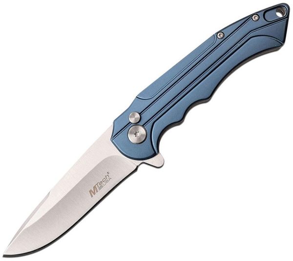 MTech Button Lock Blue - Aluminum 4.5 inches