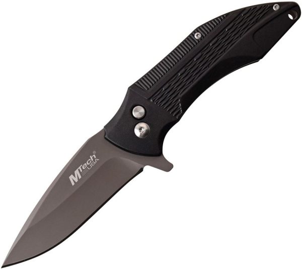 MTech Button Lock Black Ti-Coated Folding Knife