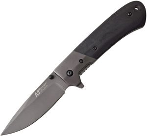 MTech MT1067GY Linerlock - Black G10 Gray Blade