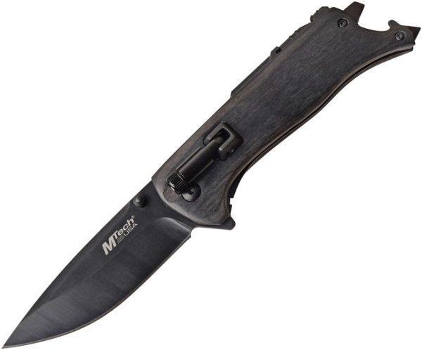 MTech MT1082BK Linerlock - Black Pakkawood Multi-Tool