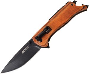 MTech Linerlock Brown Pakkawood - Multi-Tool EDC