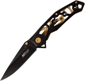 Mtech MT1176BK Linerlock - Black Aluminum Handle