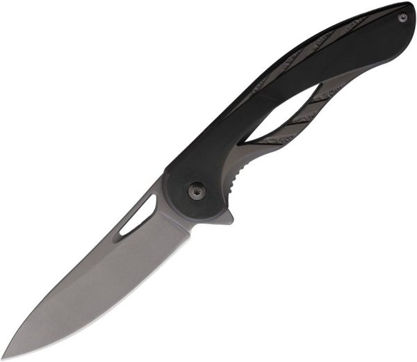 Mtech MT2013 Linerlock Folding Knife - Black Aluminum