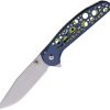 Mtech MT2015 Linerlock Tanto Knife - Blue Yellow
