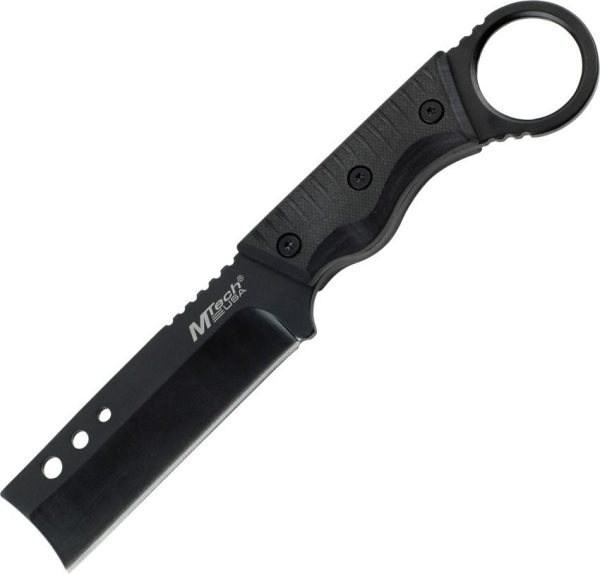 MTech MT2025B Fixed Blade Razor - Black 440 Stainless