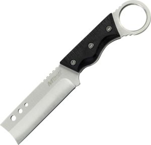 MTech MT2025S Fixed Blade Razor - Silver 440 Stainless