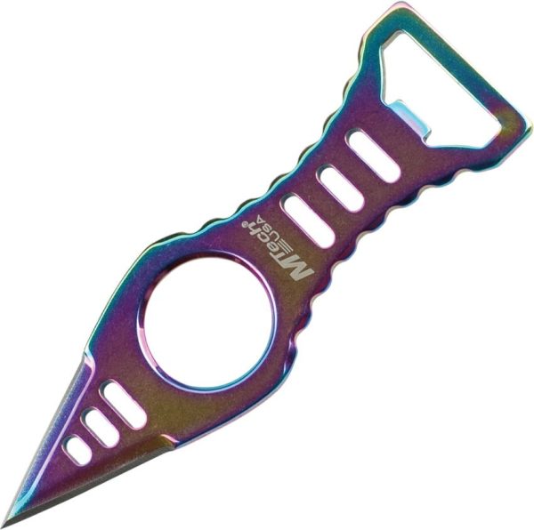 MTech MT2027RB Neck Knife Rainbow - Double Edge 440