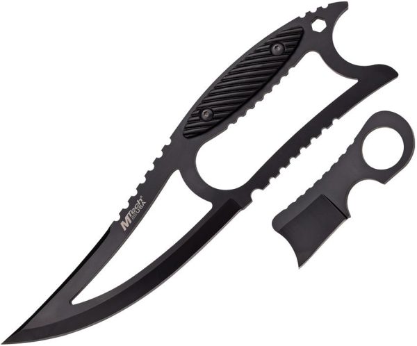 MTech Tactical Fixed Blade Set - Black Synthetic Handle