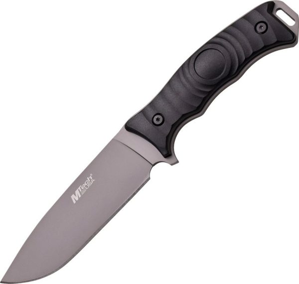 MTech Fixed Blade 5in Drop Point Titanium Coat Stainless
