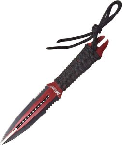 MT2075RD.jpg MTech Fixed Blade 4.25in Red Serrated Double-Edge Stainless