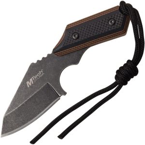 MTech Fixed Blade - Black Brown G10 Handle