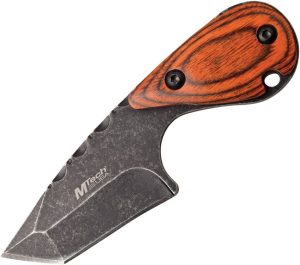 MTech Fixed Blade Tanto - Brown Pakkawood