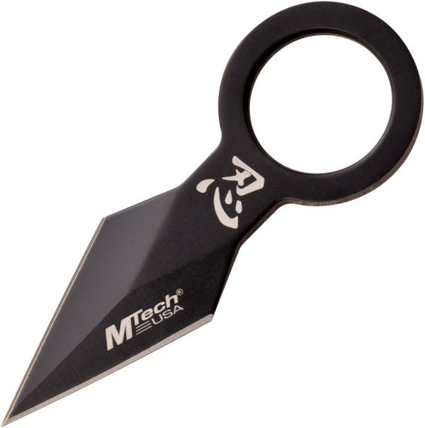 MTech Double Edge Fixed Blade - Black Finish