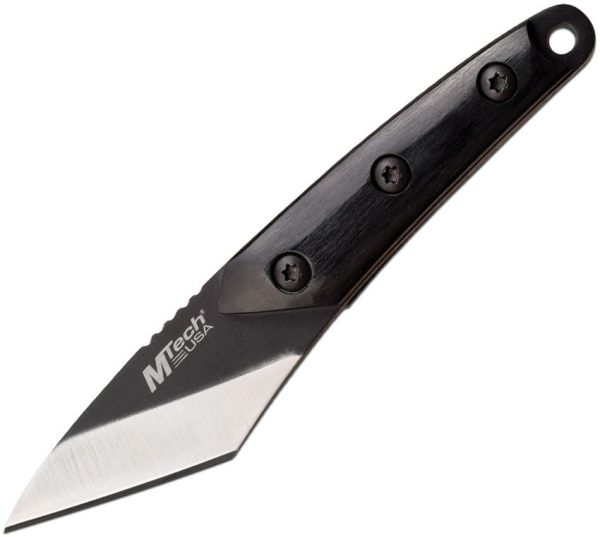 MT2093B.jpg Mtech MT2093 Neck Knife - Black Wood Full Tang