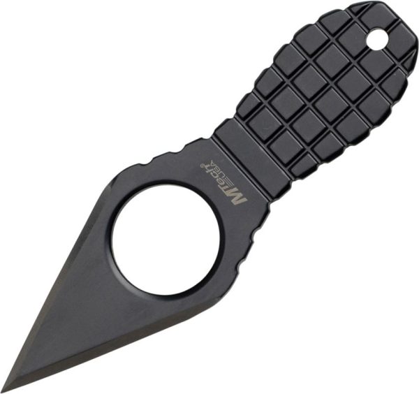 MTech Grenade Neck Knife Black Double Edge 2.25in