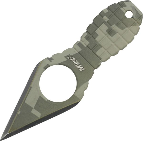 MTech Grenade Neck Knife Digital Camo Double Edge 2.25in