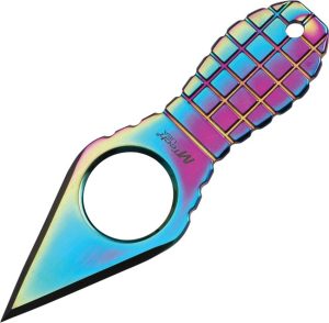 MTech Grenade Neck Knife Spectrum Double Edge 2.25in