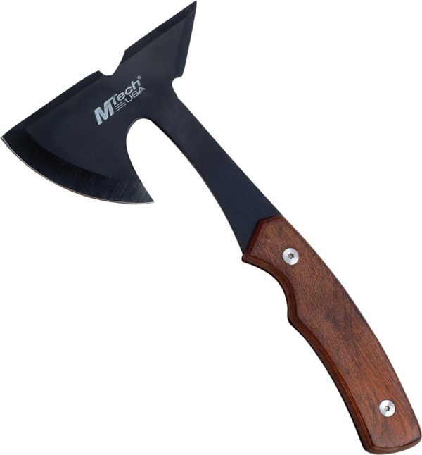 MTech Axe Brown Pakkawood 440 Stainless 4.5in Head