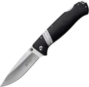 MTech Lockback Drop Point Black Pakkawood