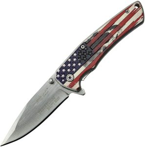 MTech American Flag Framelock A/O Assisted Knife