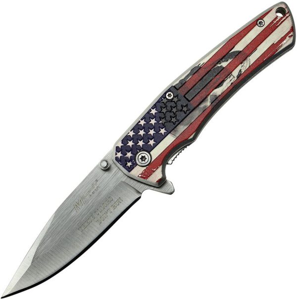 MTech American Flag Framelock A/O Assisted Knife