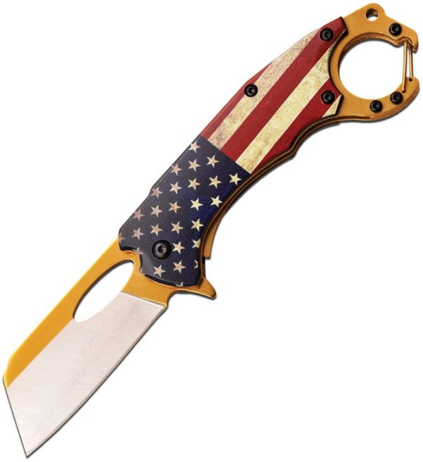 MTech Linerlock A/O American Flag 2.5 Inch Blade