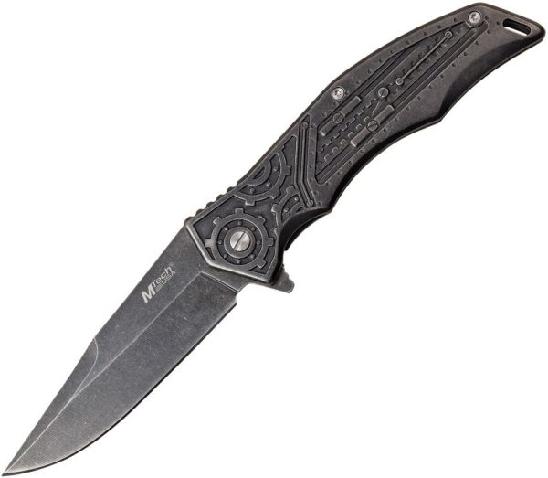 MTech Gear Framelock A/O Stonewash Blade Handle