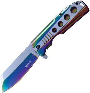 MTech Framelock Spectrum Satin and TiNi Coated Blade