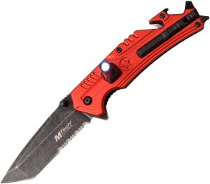 MTech Linerlock A/O Red Multi-Tool Integrated Light