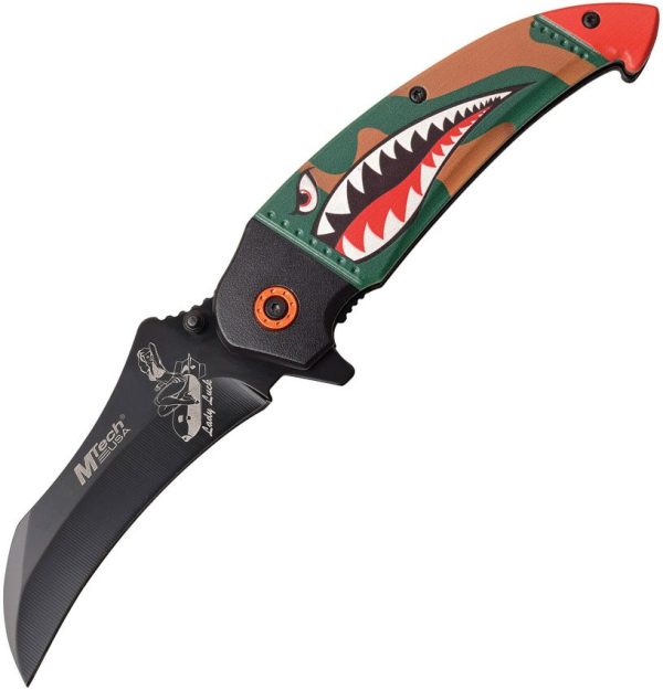 MTech Shark A/O Camo Curved Blade Assisted