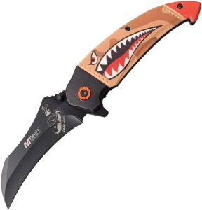MTech Shark A/O Tan Curved Blade Assisted