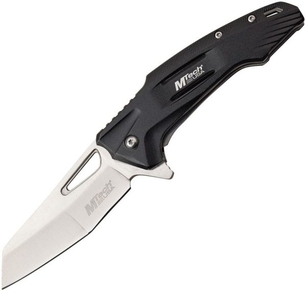 MTech Linerlock A/O Black Satin Blade